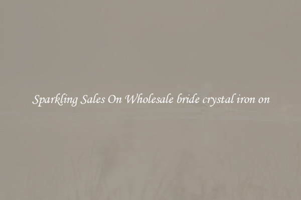 Sparkling Sales On Wholesale bride crystal iron on