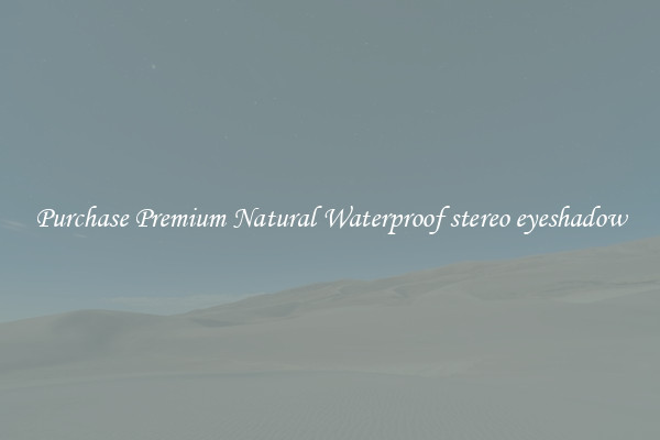 Purchase Premium Natural Waterproof stereo eyeshadow