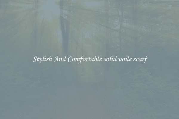 Stylish And Comfortable solid voile scarf