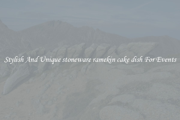 Stylish And Unique stoneware ramekin cake dish For Events
