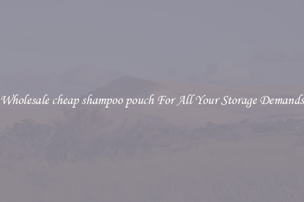 Wholesale cheap shampoo pouch For All Your Storage Demands