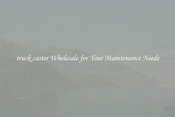 truck caster Wholesale for Your Maintenance Needs