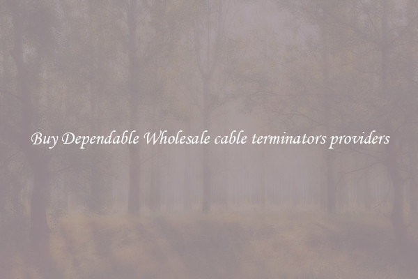 Buy Dependable Wholesale cable terminators providers
