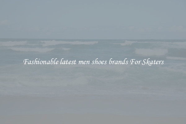 Fashionable latest men shoes brands For Skaters