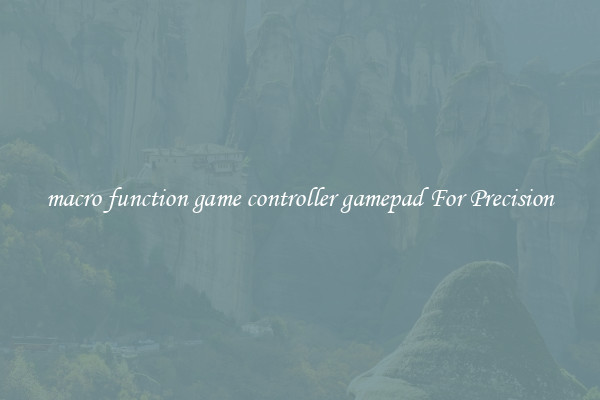 macro function game controller gamepad For Precision