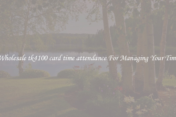 Wholesale tk4100 card time attendance For Managing Your Time