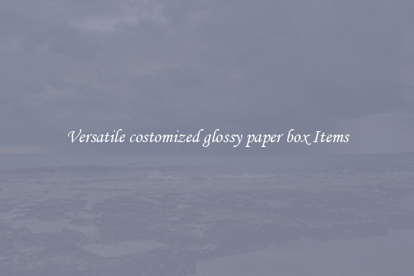Versatile costomized glossy paper box Items